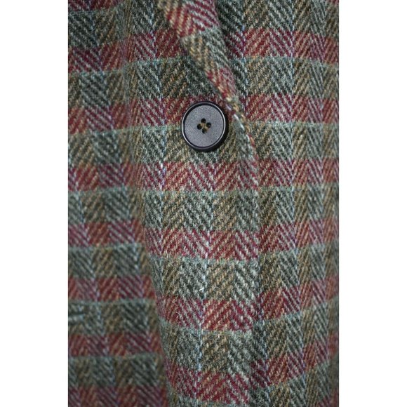 Womens‎ SB II Bitterman Weyrer Tyrol Tweed Blazer Red Brown Herringbone 9 10 - Picture 9 of 9